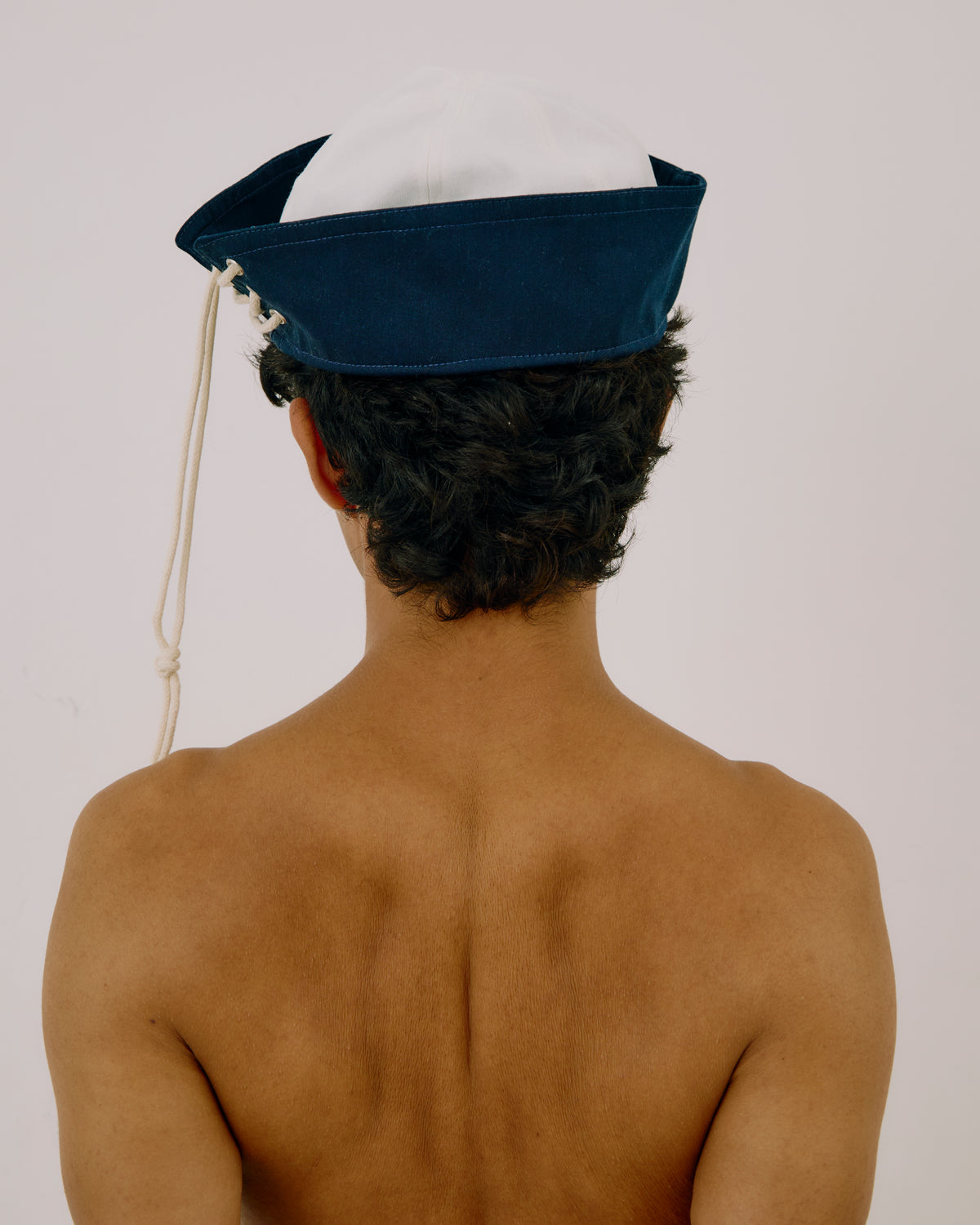 DECKHAND SAILOR HAT NAVY/IVORY