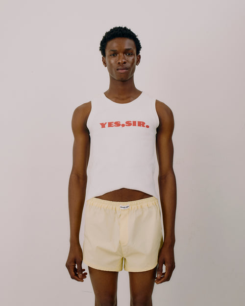 "YES, SIR." TANK TOP