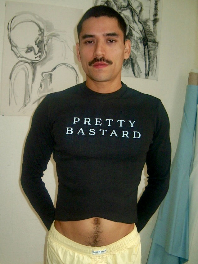 "PRETTY BASTARD" LONG SLEEVE TEE