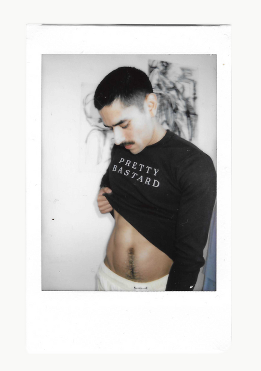 "PRETTY BASTARD" LONG SLEEVE TEE